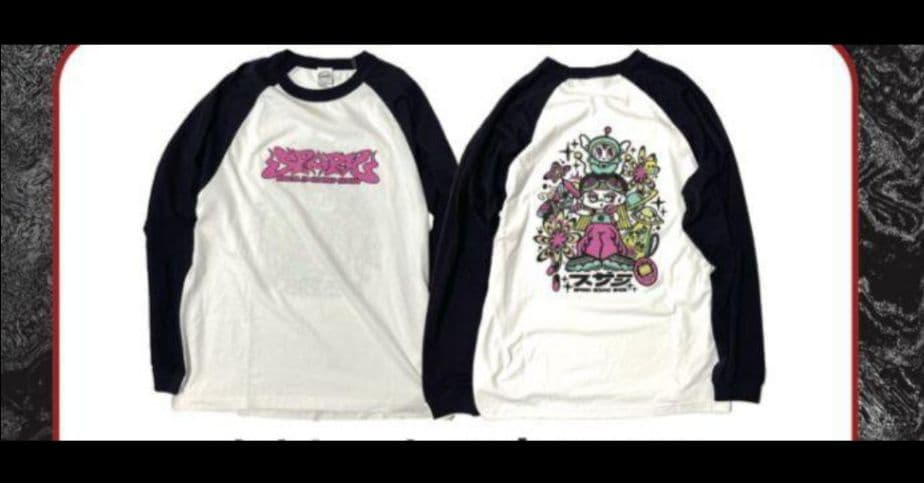 スサシ すさしっち Raglan ロンT XL
