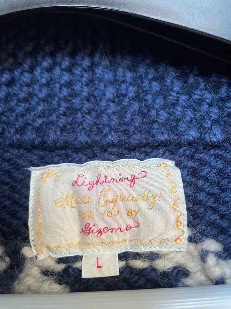 Lightning 30周年記念企画 GIZEMOミリタリーカウチンセーター L - メルカリ