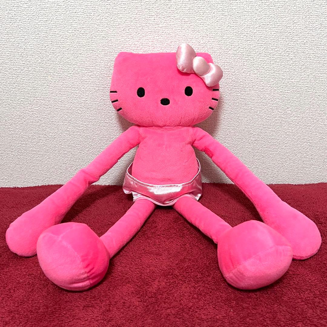 サンリオ ハローキティ 手長 足長 ピンク ビッグぬいぐるみ マッサージ