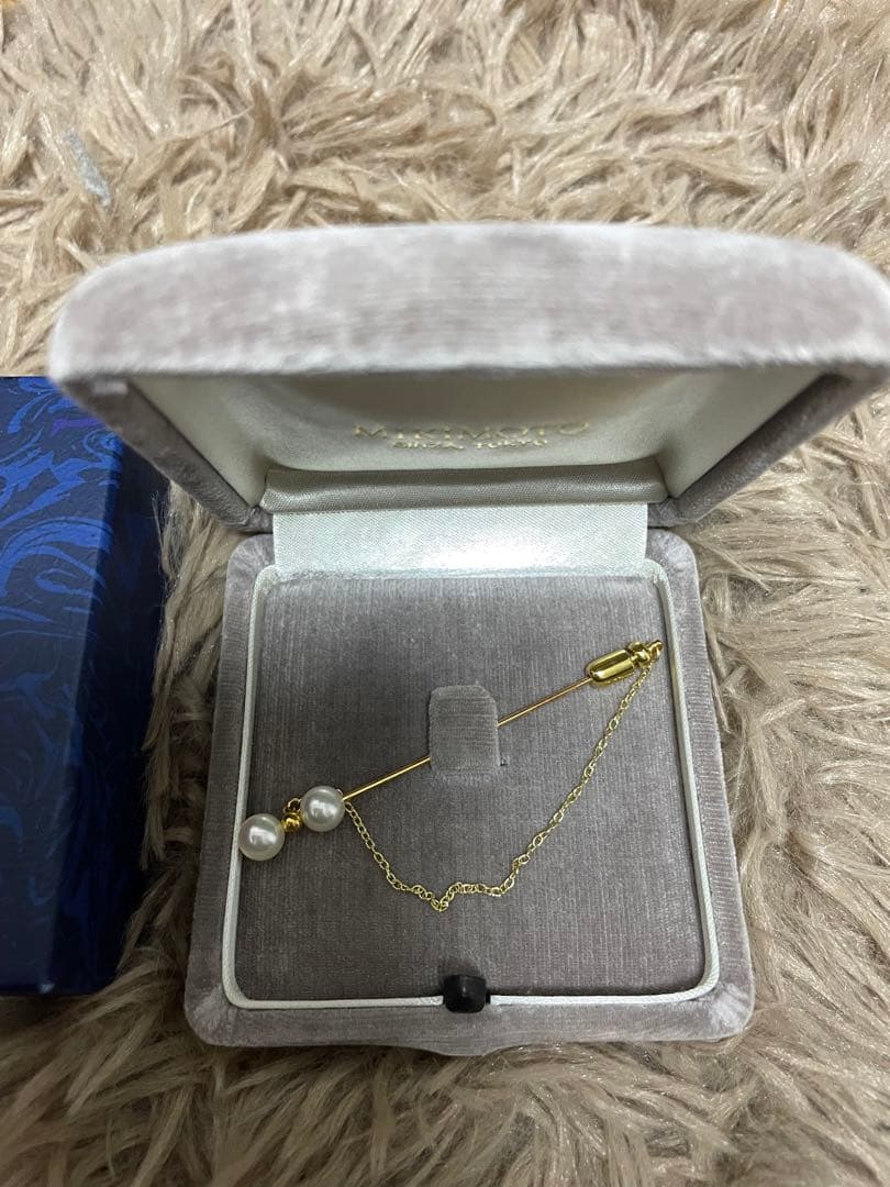 最終お値下げ　MIKIMOTO 真珠 チェーン付きブローチ 大人気・定価36万】ミキモト MIKIMOTO レディース ブローチ パール