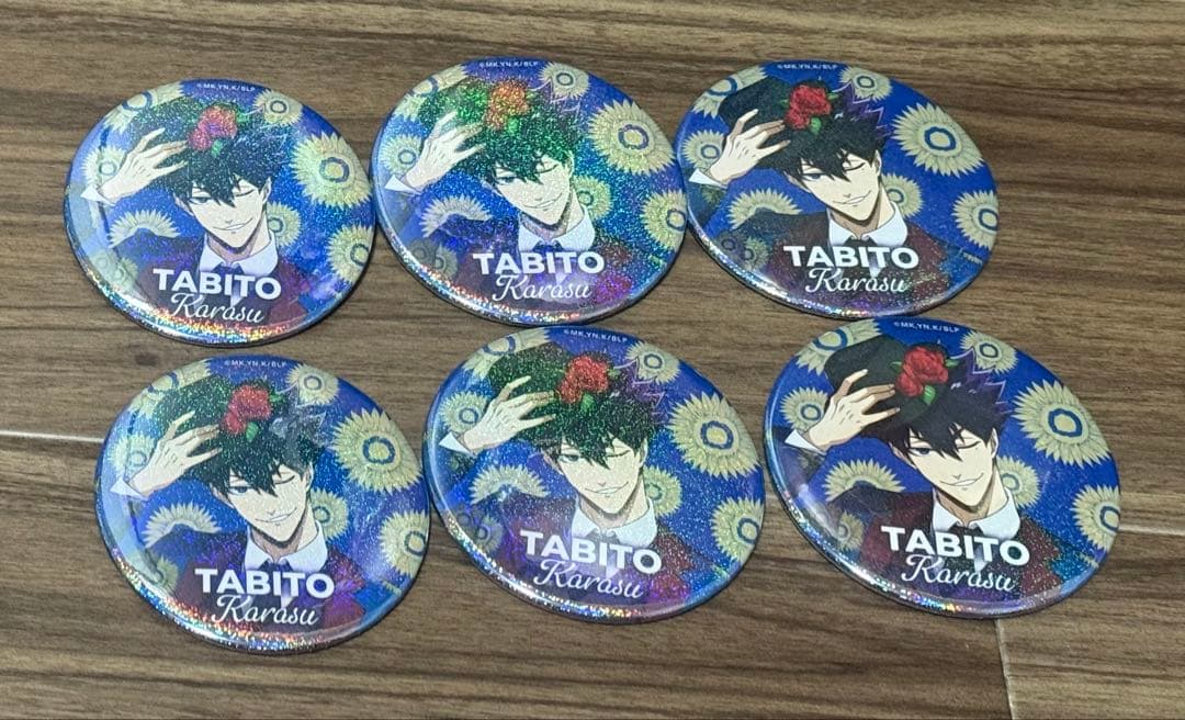 烏旅人 缶バッジ 6個セット - メルカリ