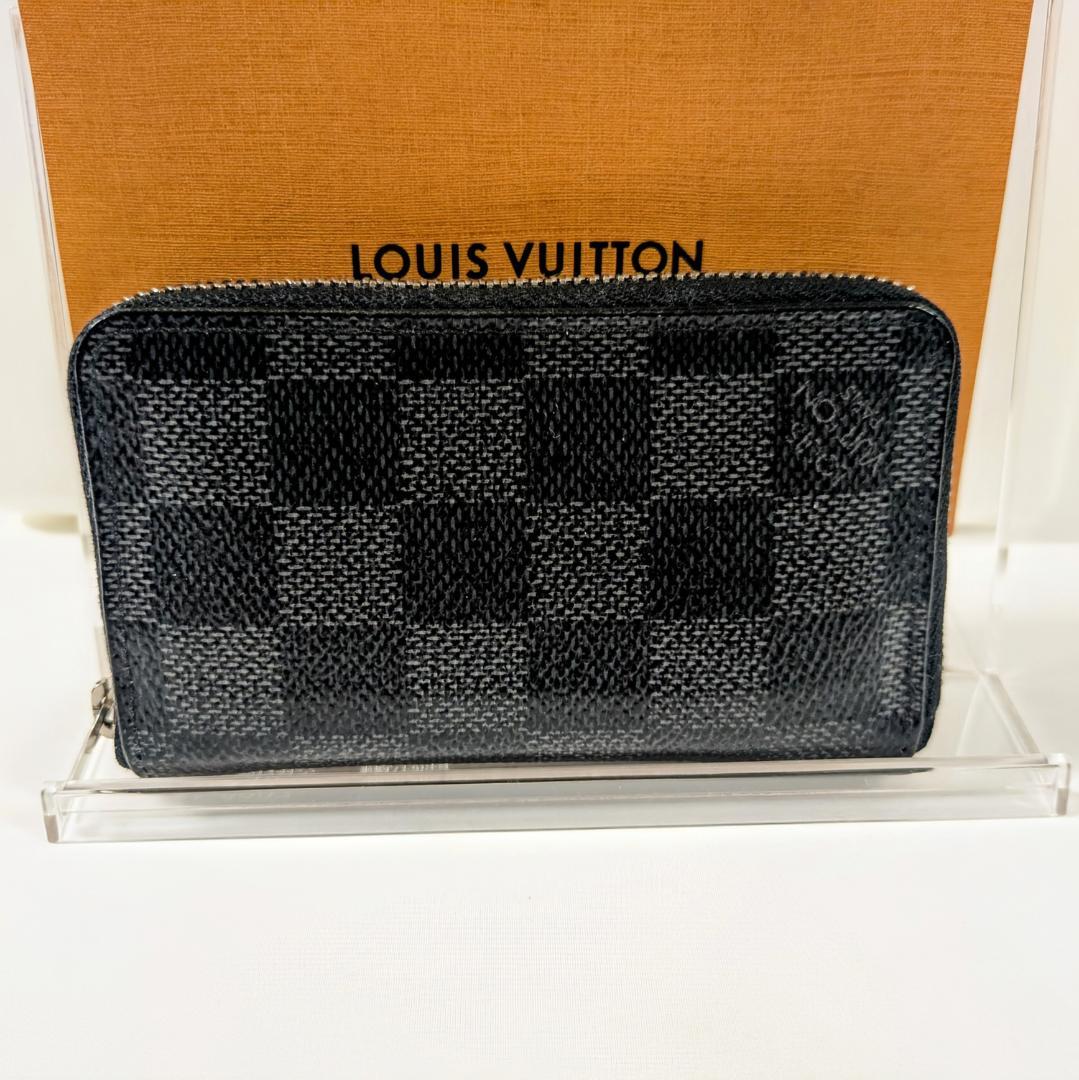 美品★ルイヴィトン ダミエ グラフィット ケース ミニ財布 ジッピー