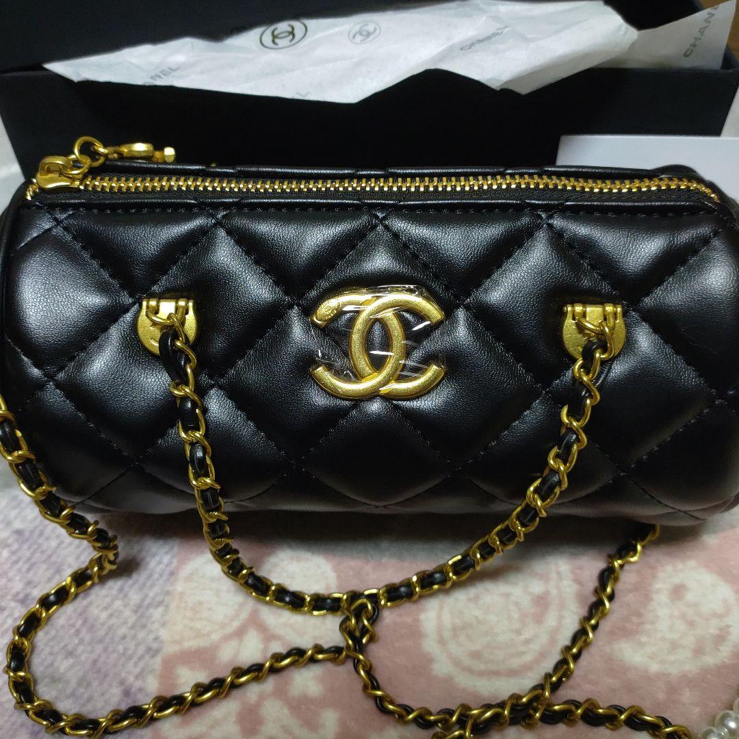 シャネル ビューティー ノベルティ 2WAY シリンダー チェーンバッグ
