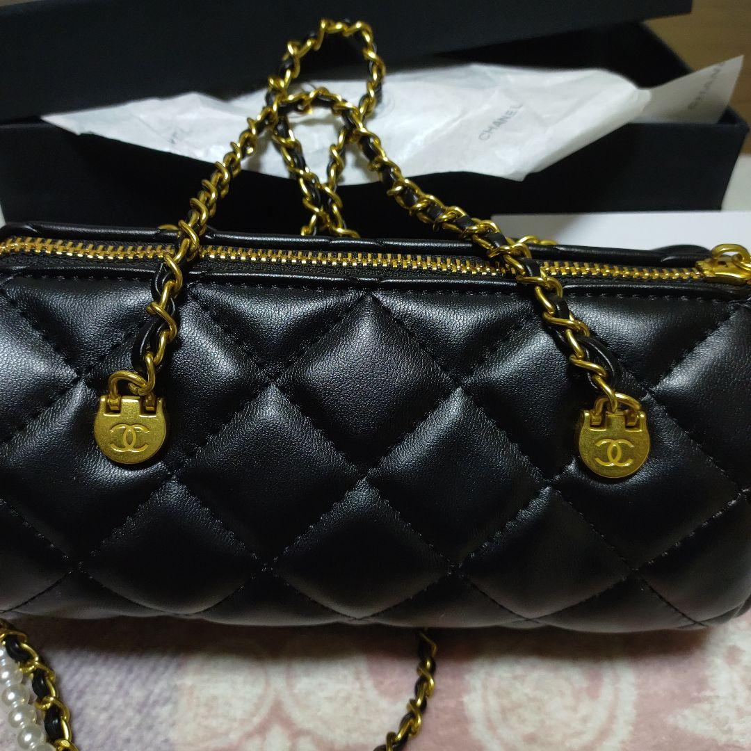 シャネル ビューティー ノベルティ 2WAY シリンダー チェーンバッグ