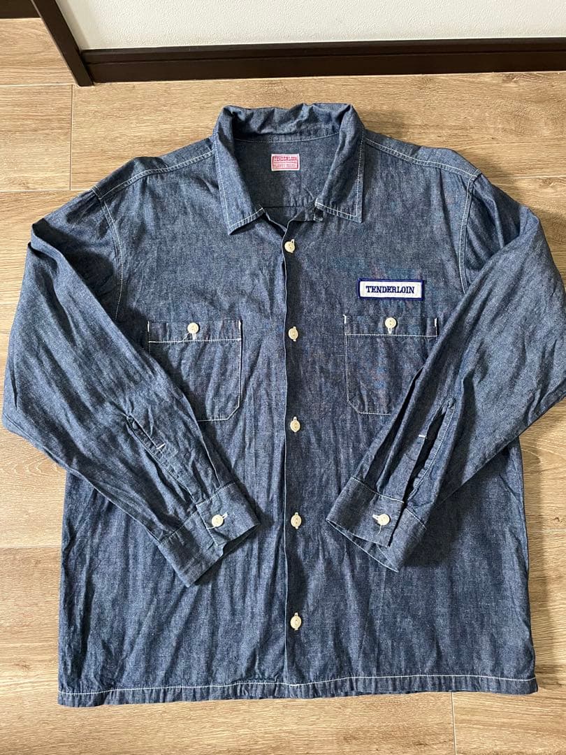 TENDERLOIN テンダーロインシャンブレーシャツ　 サイズ　M