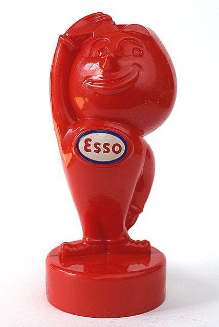 1950’s ESSO エッソ オイルドロップ ビンテージ 貯金箱 赤色 USA