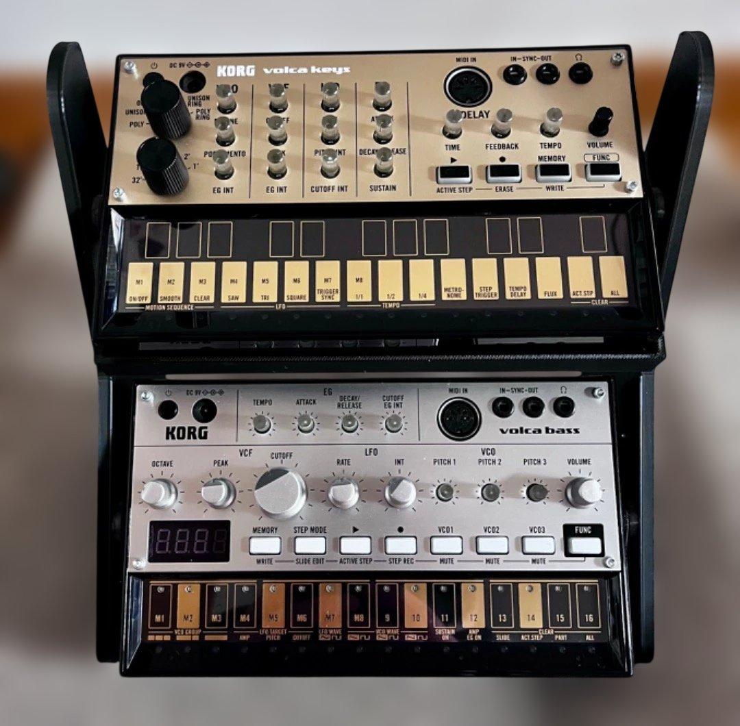 KORG VOLCA KEYS & VOLCA BASS セット・スタンド付属