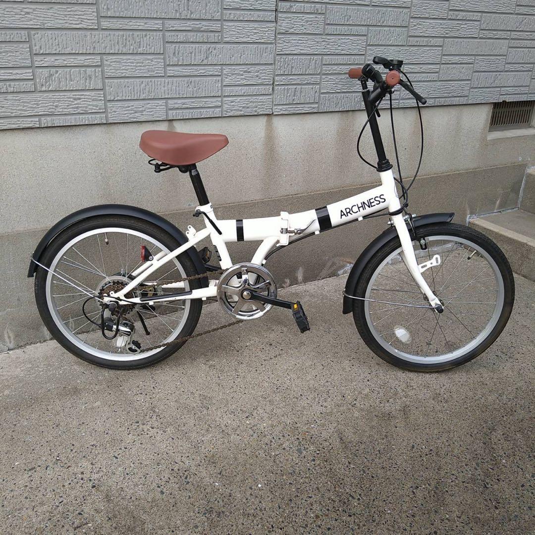 20インチ 折りたたみ自転車(軽量) 空気入れ•自転車カバー付き、サビ無し