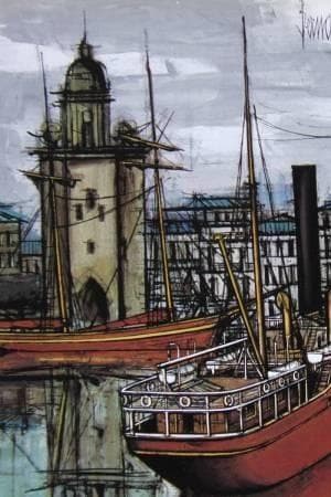 ベルナール・ビュッフェ「La Rochelle」希少画集の額装画 - メルカリ