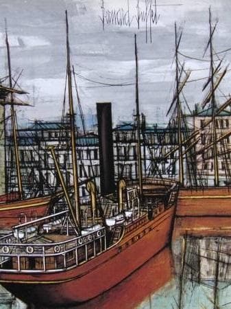 ベルナール・ビュッフェ「La Rochelle」希少画集の額装画 - メルカリ