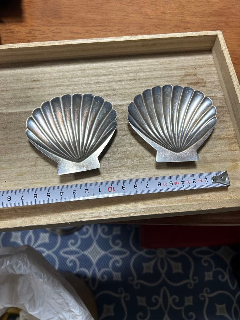 純銀 STERLING 950スターリング K.UYEDA KUTANI 貝殻型