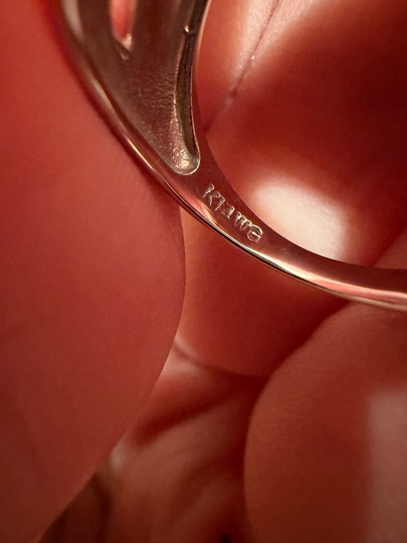 新品未使用12号　K14WG 3.89g 幅広リング　ミラーカット