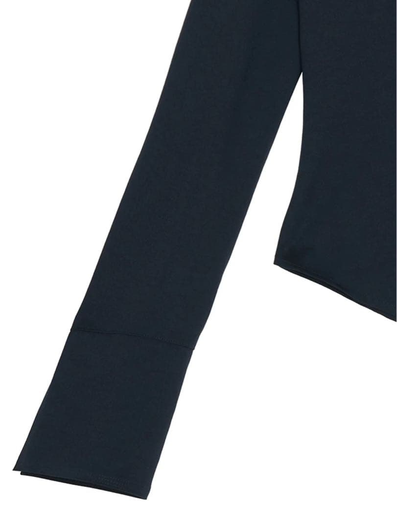 SQUARE COLLAR BACK SATIN BLOUSE 【 S 】 - メルカリ