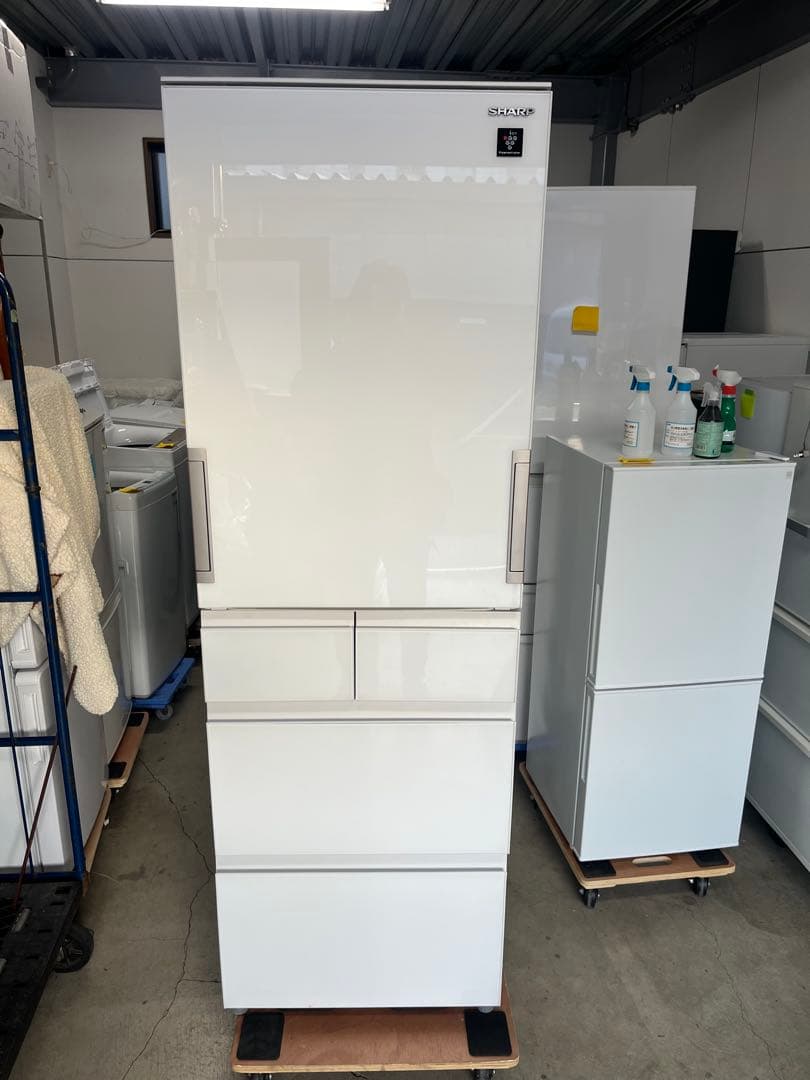 送料込！設置対応2020SHARP 412L 冷蔵庫 SJ-G413G-W T SHARP (シャープ) 5ドア冷蔵庫 SJ-W413G-T 2020年製 412L｜トレファク