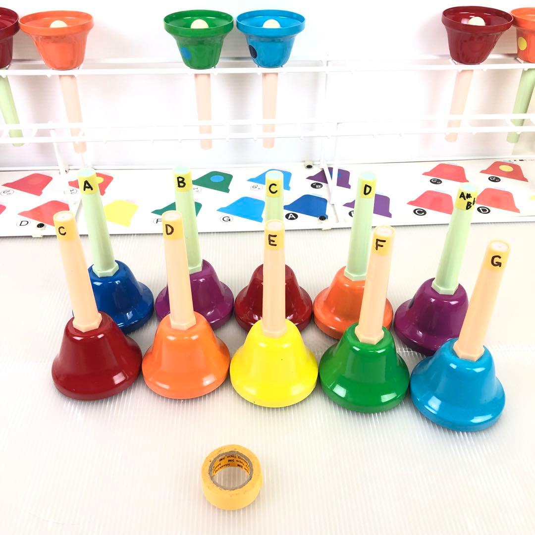 ウチダ ハンドベル ミュージックベル 20音 MB-C 専用スタンド付き