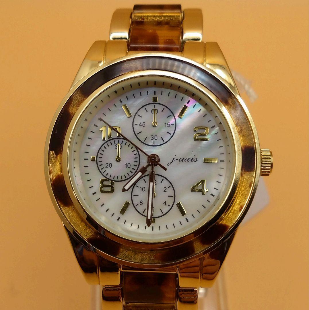 J-AXIS レディース 腕時計 ゴールド 未使用 電池交換済 - メルカリ