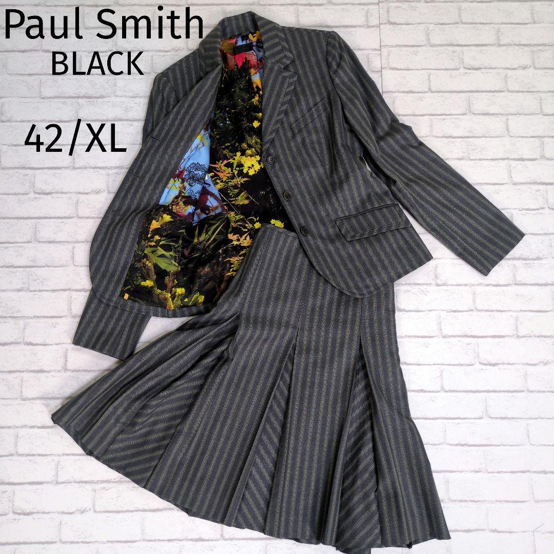極美品 Paul Smith Black ポールスミス スカートスーツ 花柄 - メルカリ