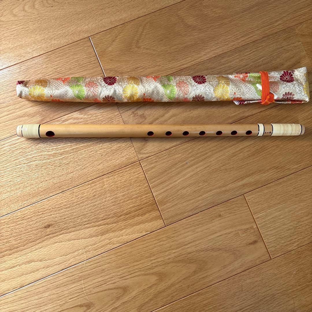 横笛　獅子田　ケース付き 獅子田流 篠笛 塗 籐半重 赤 | 宮本卯之助商店