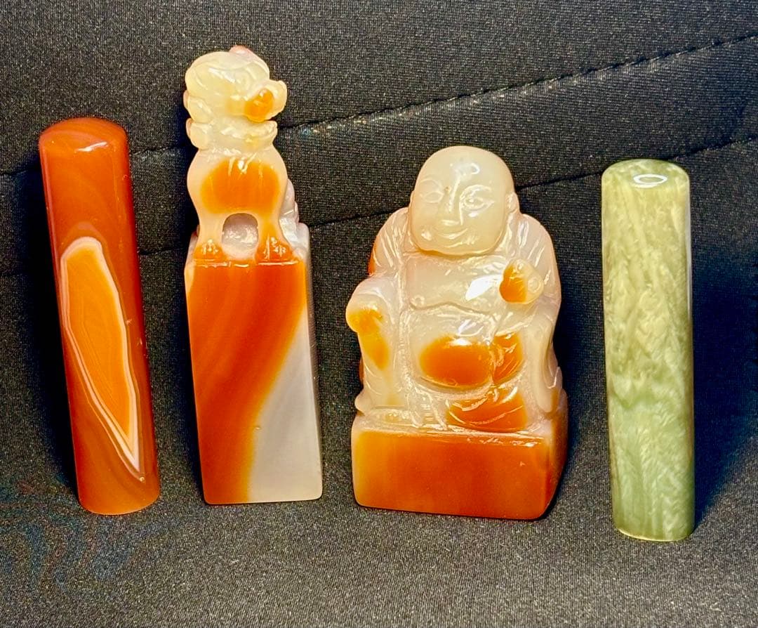 瑪瑙の印材（3個未使用） - メルカリ