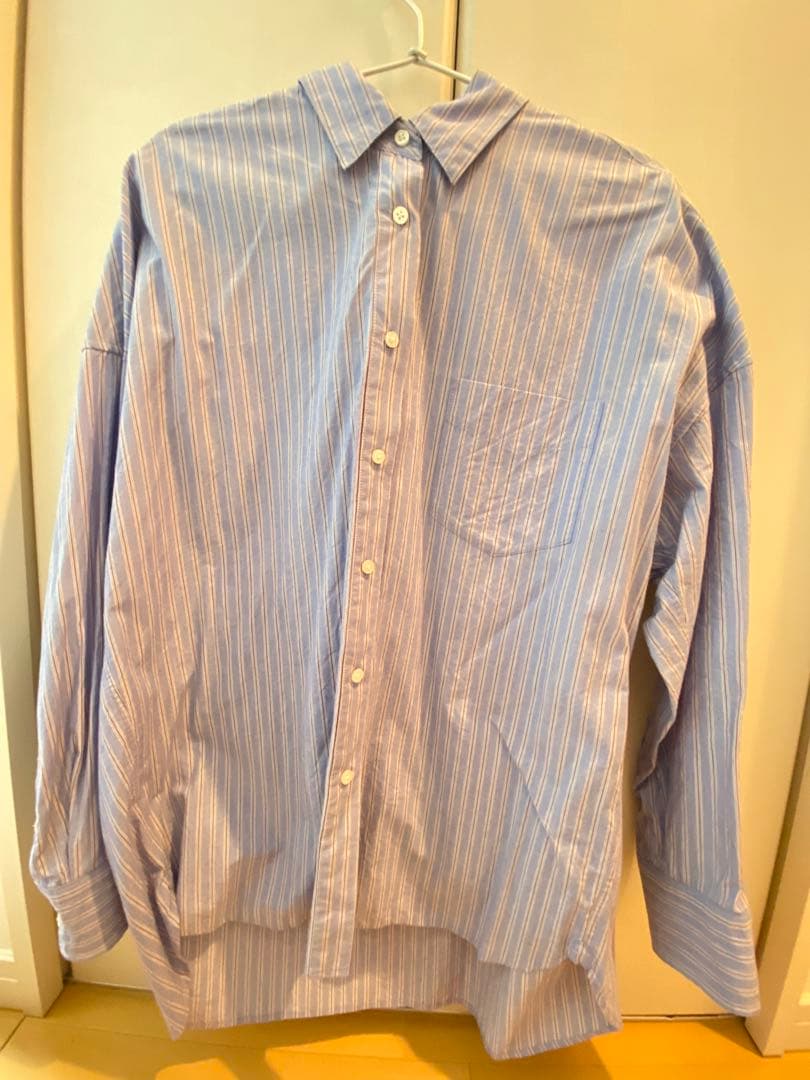 Curensology/&RCビッグシャツ/ブルーストライプ