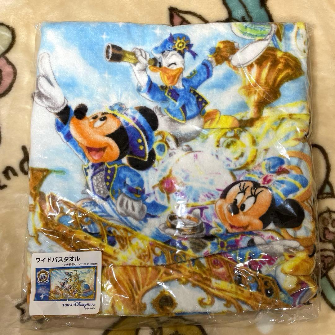 ワイドバスタオル 東京ディズニーシー15周年 - メルカリ