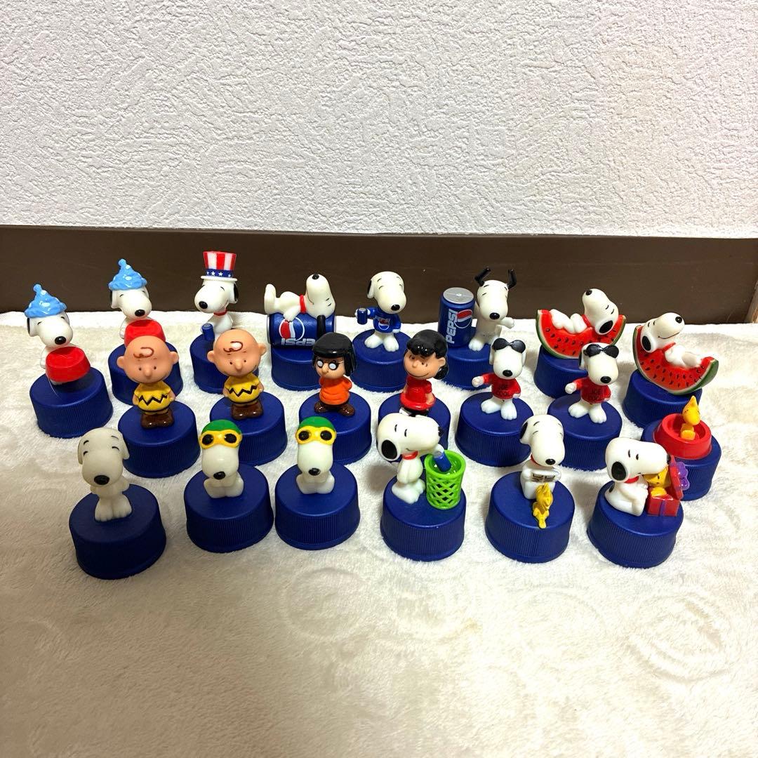 スヌーピー ペプシペットボトルキャップフィギュア21個 まとめて