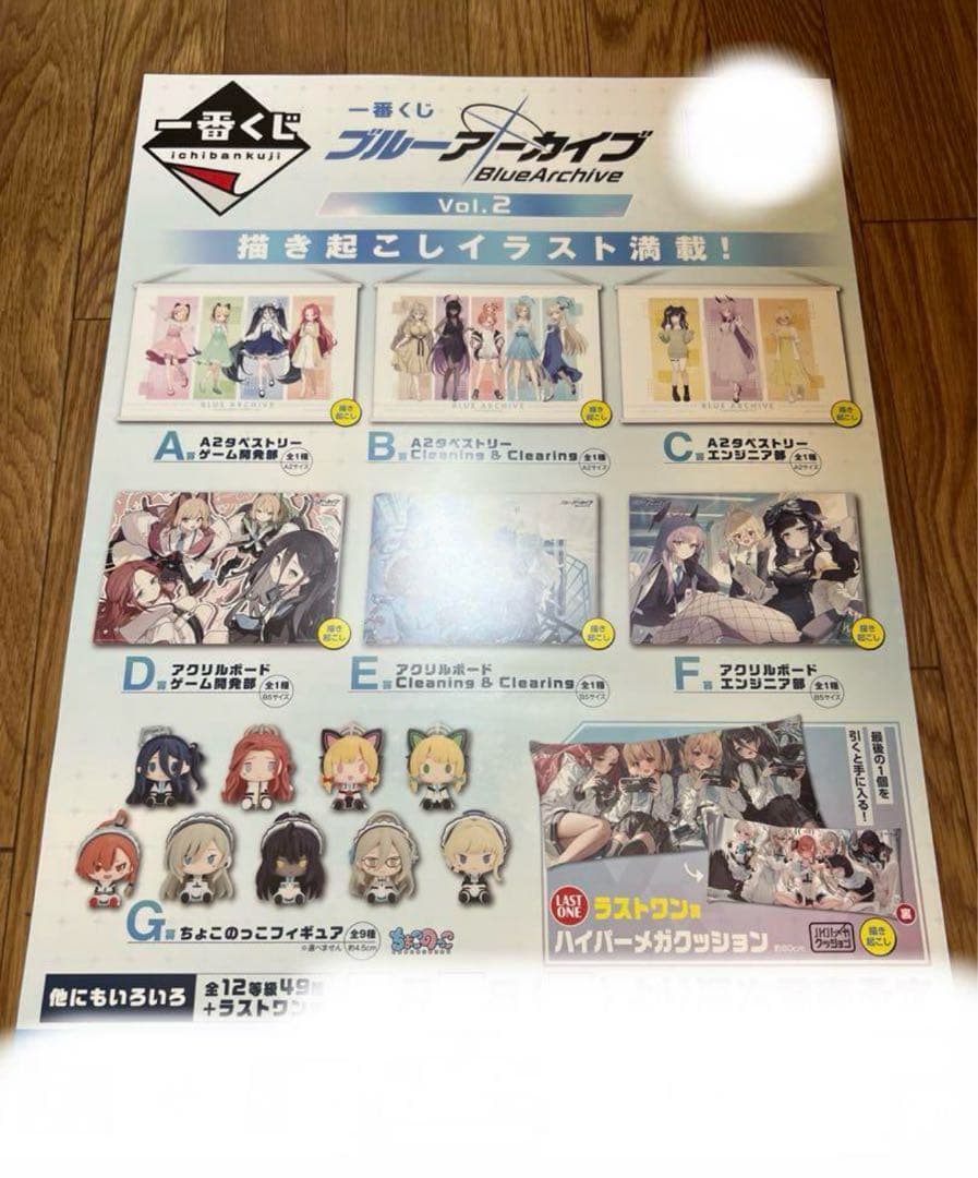 一番くじ ブルーアーカイブ vol.2 くじフルセット＋ラストワン賞 1ロット