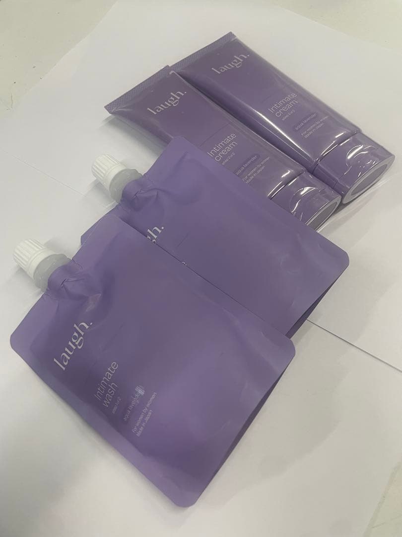 laugh. インティメイトウォッシュ詰替用2個&クリーム2本　アクアラベンダー