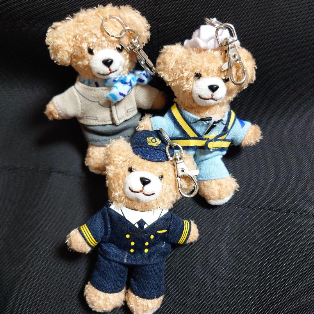 ANA オリジナルマスコットベアセット パイロット CA 整備士 くま 機内