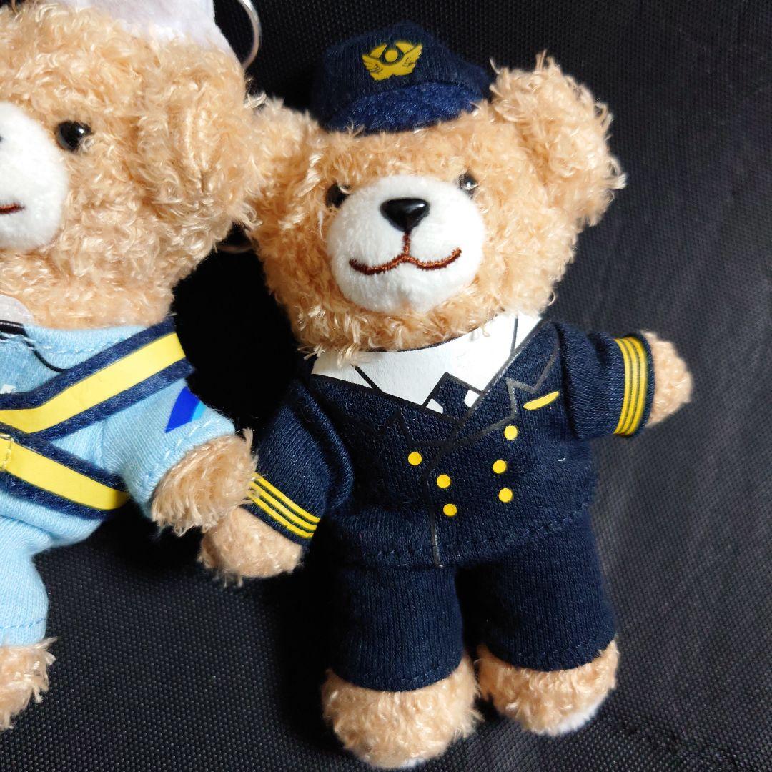 ANA オリジナルマスコットベアセット パイロット CA 整備士 くま 機内