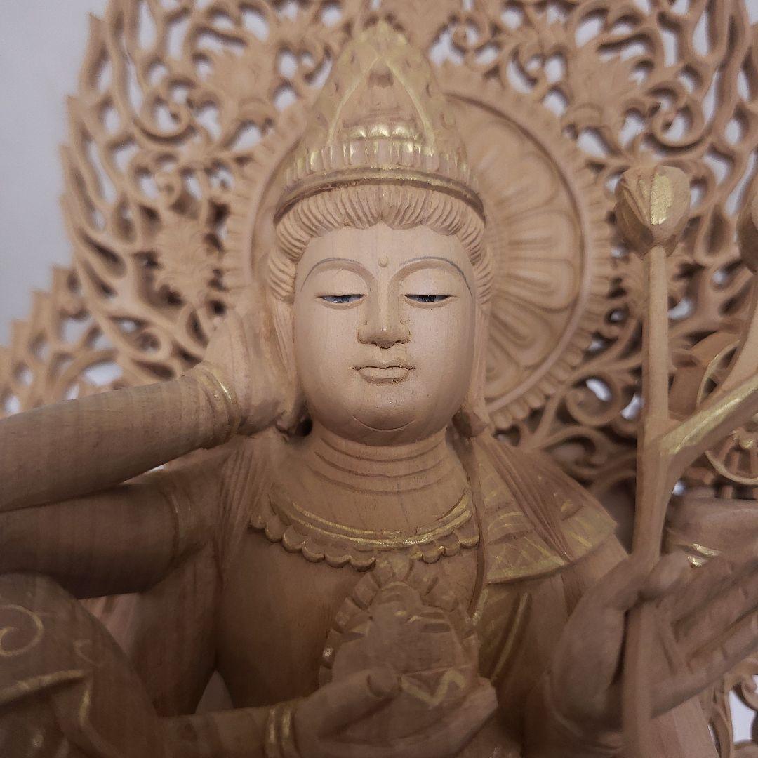 Bフライデー蔵出し特価仏像香木 特上彫り如意輪観音菩薩像3寸眼入り