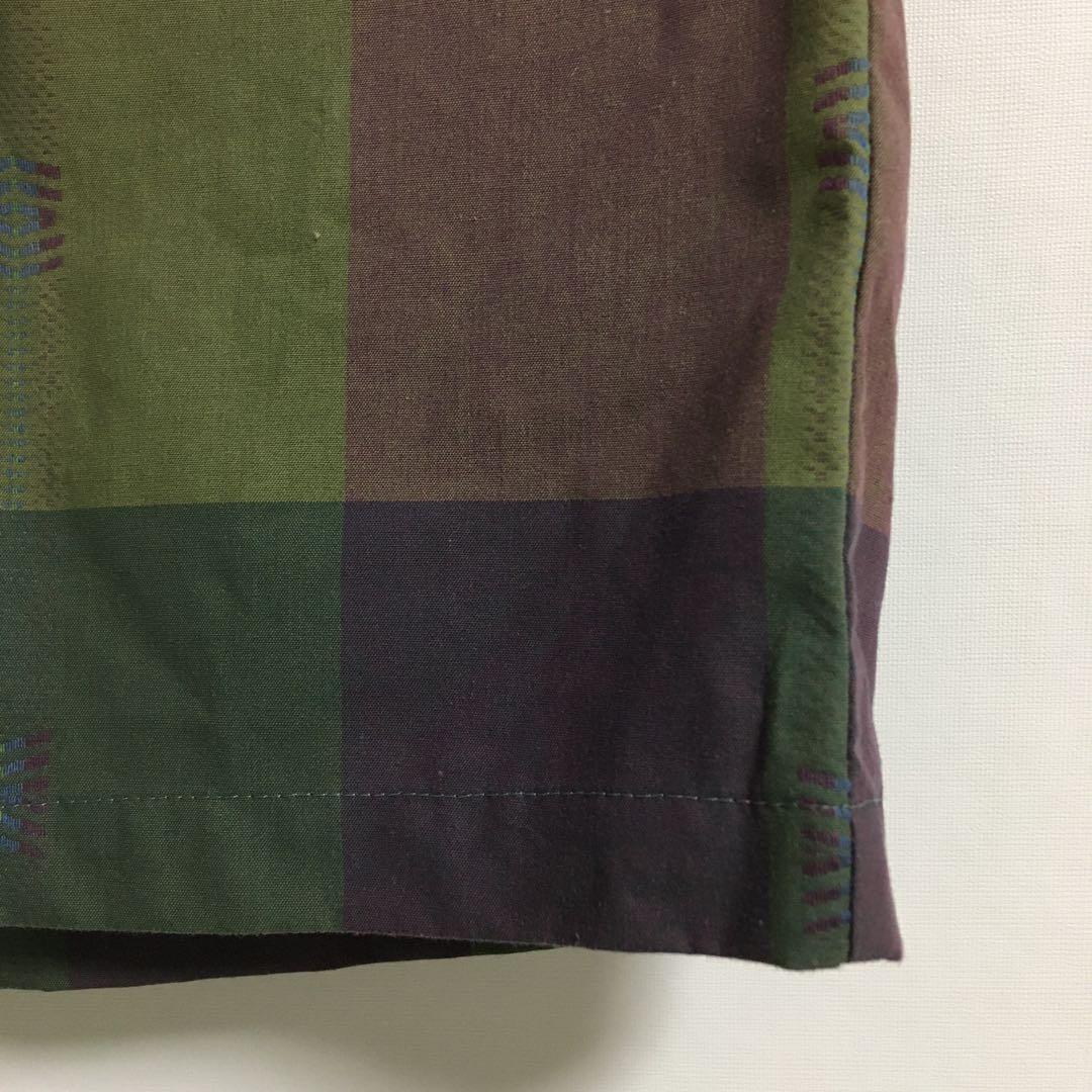 ネクタイシャツ 古着 ペイズリー柄シルクネクタイ チェックジャガード