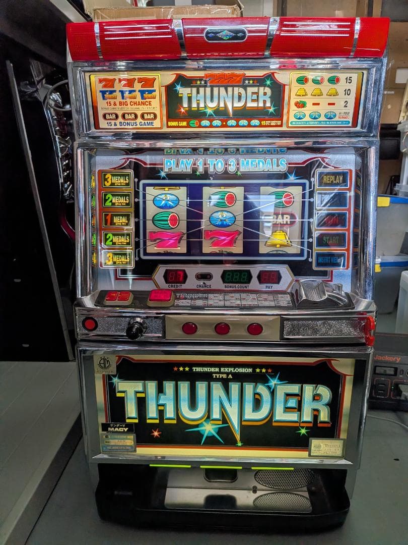 パチスロ　サンダーV実機　４号機　アルゼ　メーシー　スロット　家スロ パチスロ サンダーV実機 4号機 アルゼ メーシー スロット 家スロ