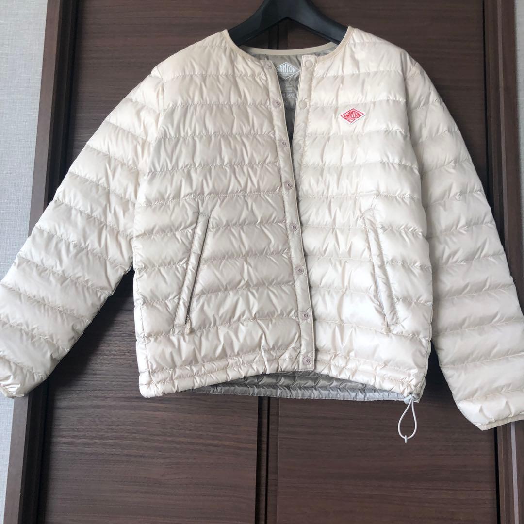ほぼ未使用　DANTON ダウンジャケット サイズ36 アイボリー