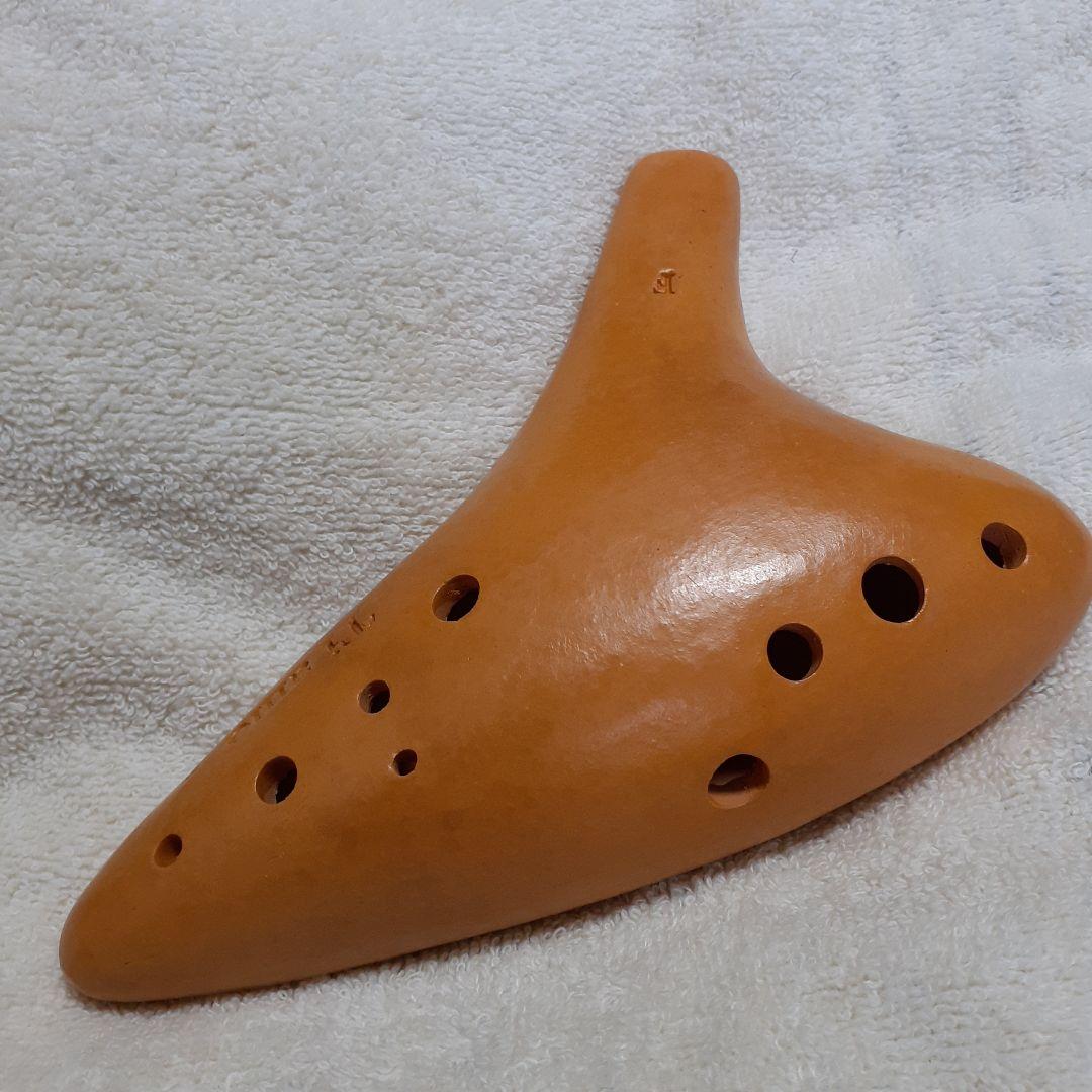 Ti amo オカリナ アルトF　11穴 薄い茶色 　陶器製 ティアーモ オカリナ アルトF シングル管 スタンダード | スガナミ楽器