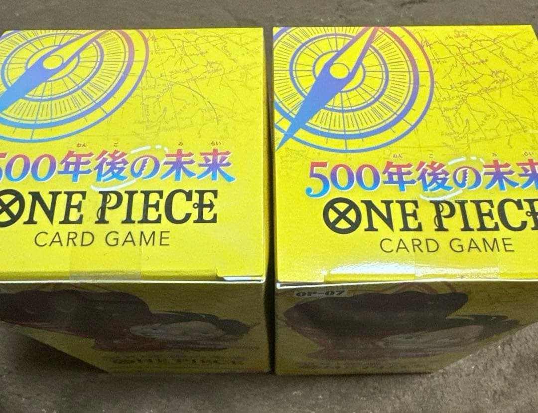 テープ付き ワンピースカードゲーム 500年後の未来 新品未開封 2BOX