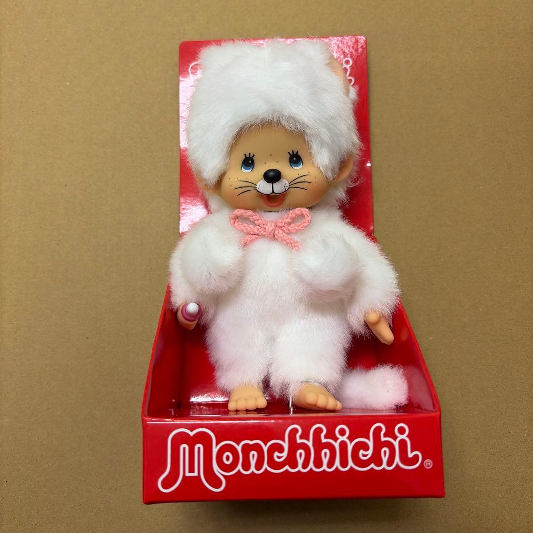 モンチッチ　ねこ　ネコ　猫　ホワイト　白　マスコット　ぬいぐるみ　海外限定　新品 レア EU モンチッチ ホワイトキャット 白い猫 white cat 海外限定