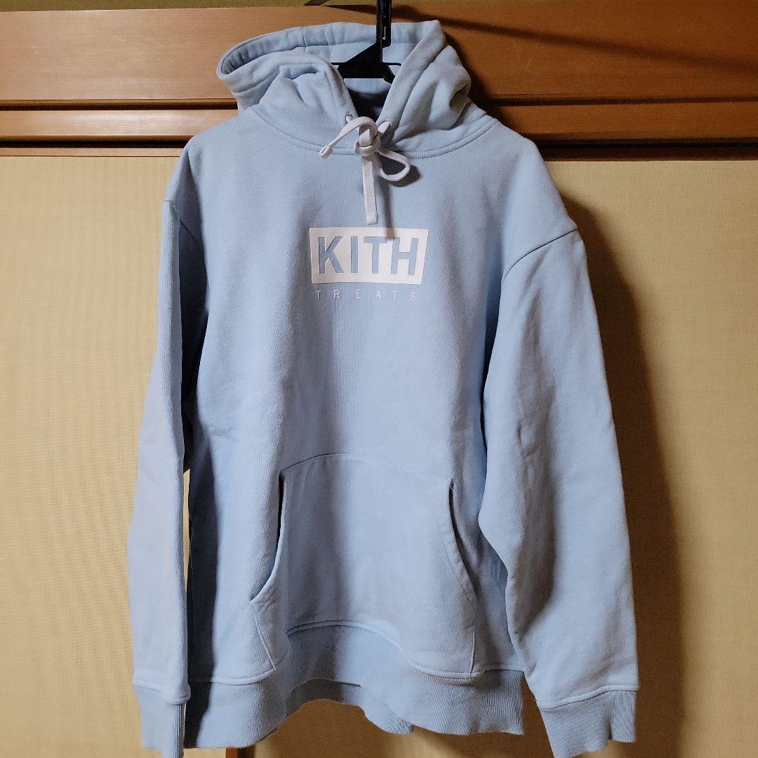 KITH TREATS ライトブルー パーカー　キス　サイズXL