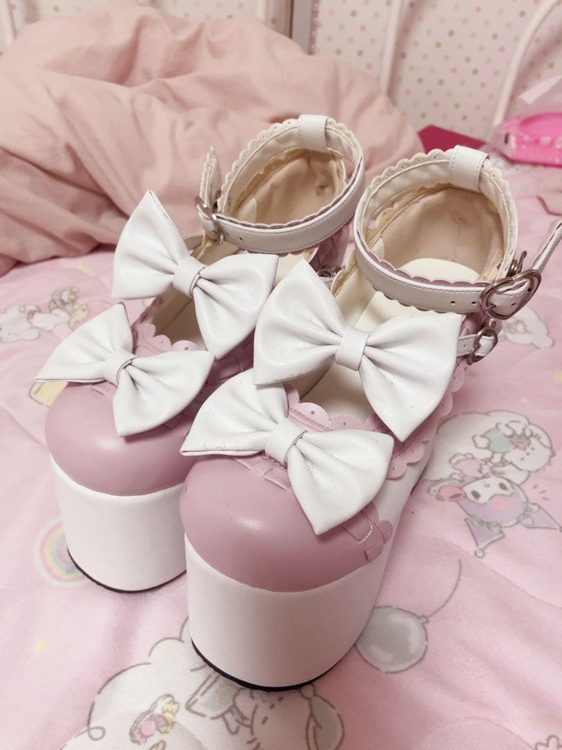 [cnstone] ロリータ 靴 12.5cmヒール 厚底