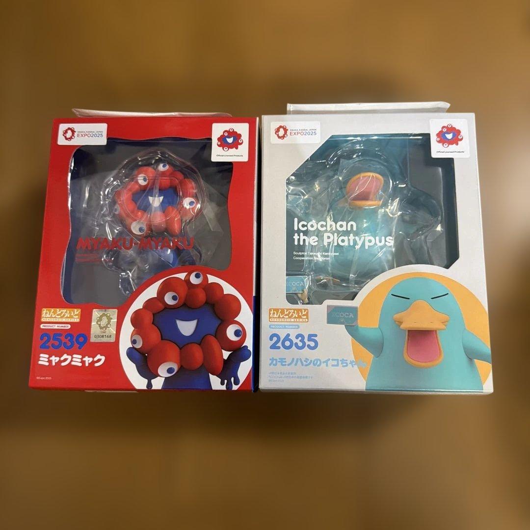 大阪万博限定 ねんどろいど ミャクミャク、カモノハシのイコちゃん