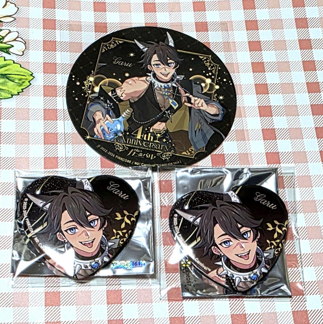 Nu:カーニバル ぬカニ ガル ハート缶バッジ コースター - メルカリ