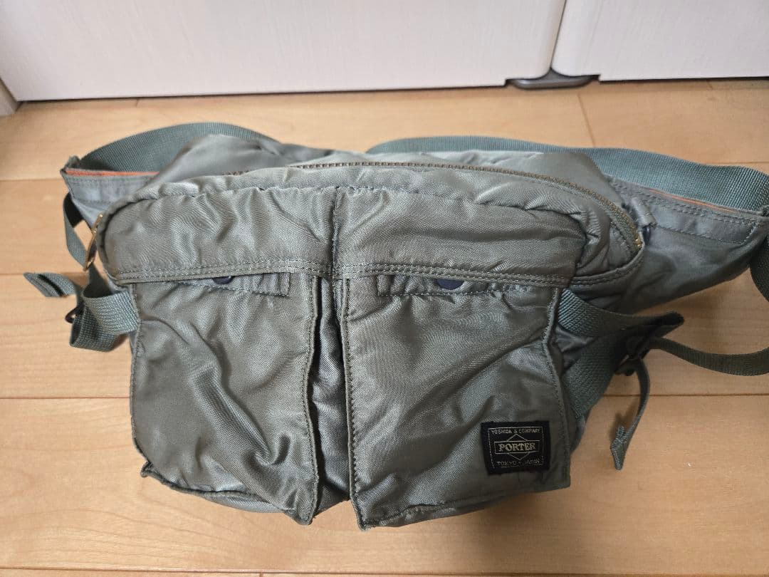 PORTER タンカー ボディバッグ ウエストポーチ グリーン