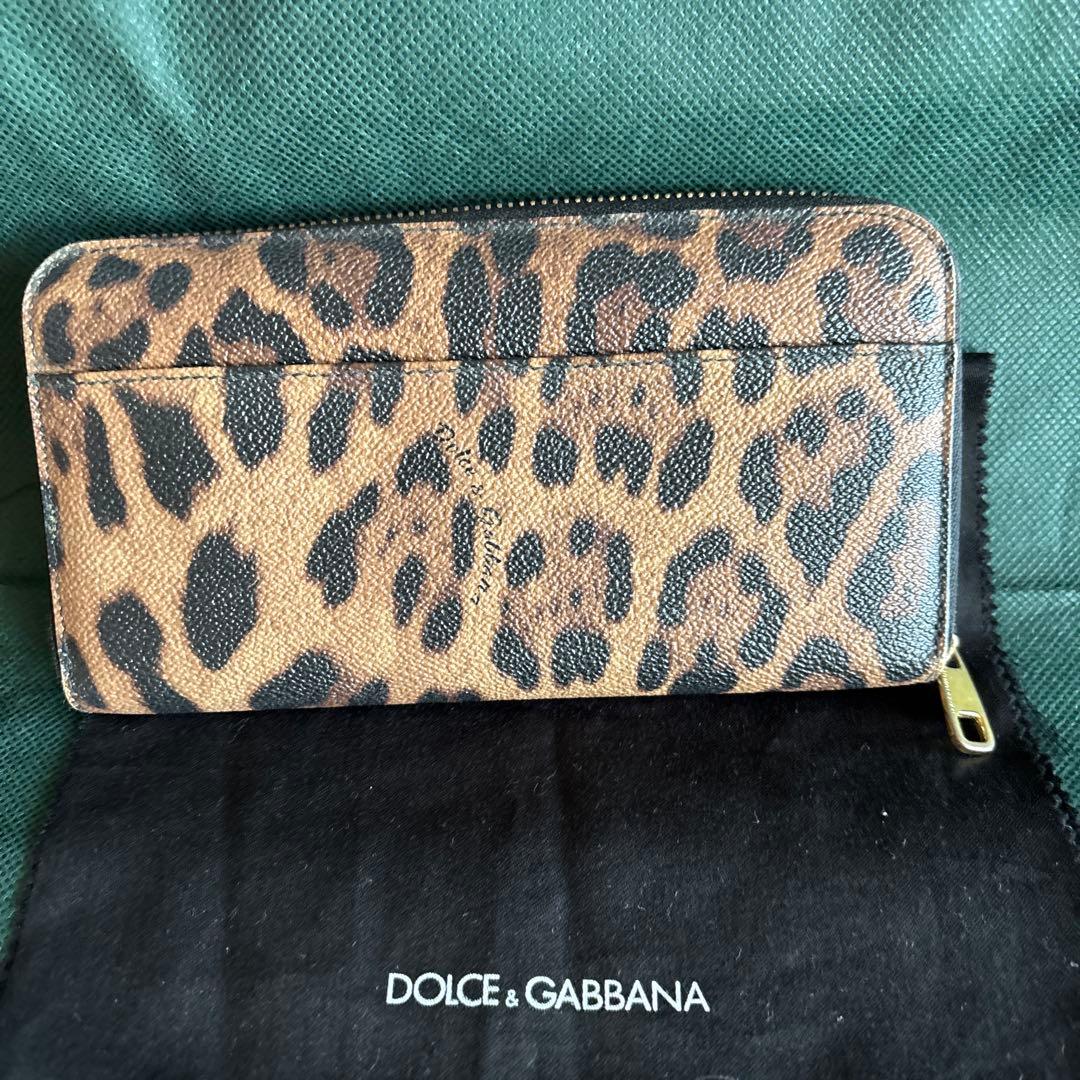 ドルチェ &ガッバーナ ヒョウ柄 レオパード PVCレザー 長財布 正規品
