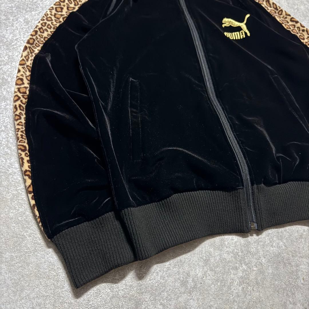 PUMA × BEAMS 別注 レオパード ヒョウ柄 ベロア トラックジャケット