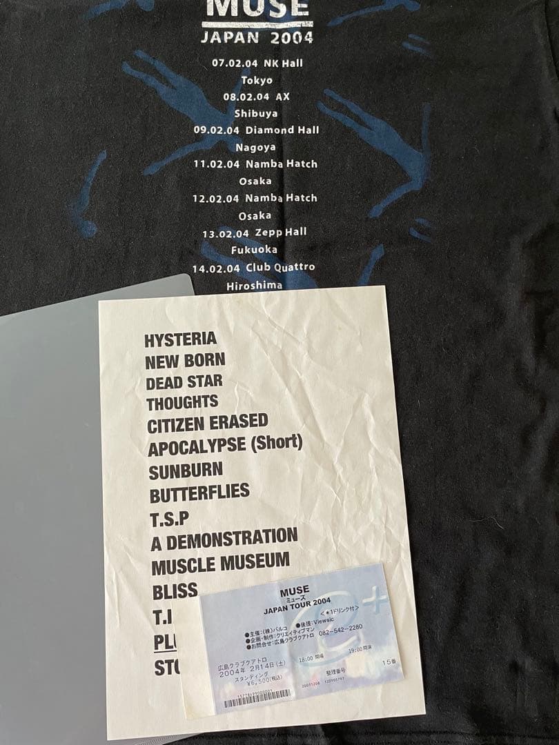 MUSE ミューズ　ヒステリア　サイン　レコード　tシャツ　4点　値引交渉不可