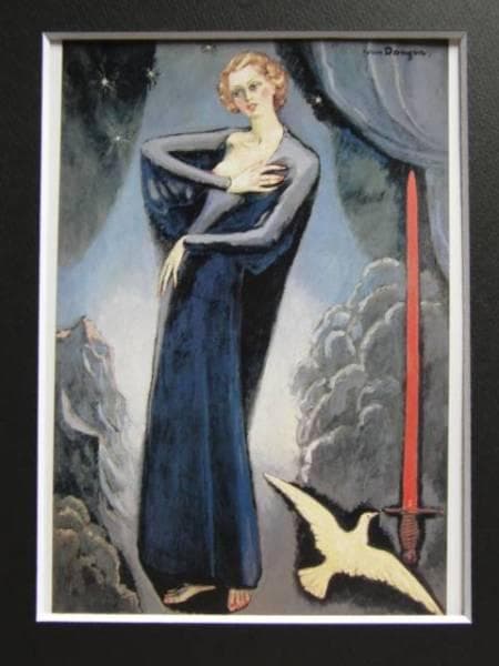 キース・ヴァン・ドンゲン、戦争と平和、希少な画集より、新品高級額装付