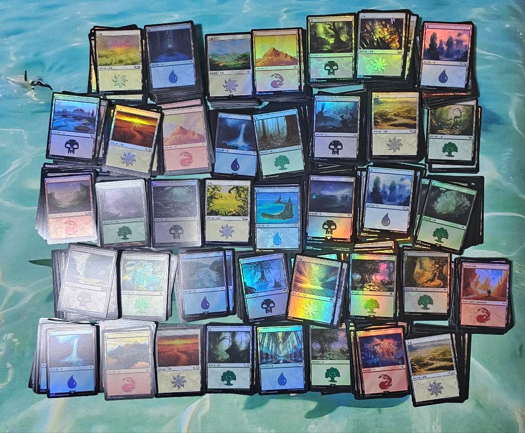 基本土地　foil　大量　日本語版 MTG 基本土地 チョコボトラックfoil 10枚セット ff｜Yahoo!フリマ（旧