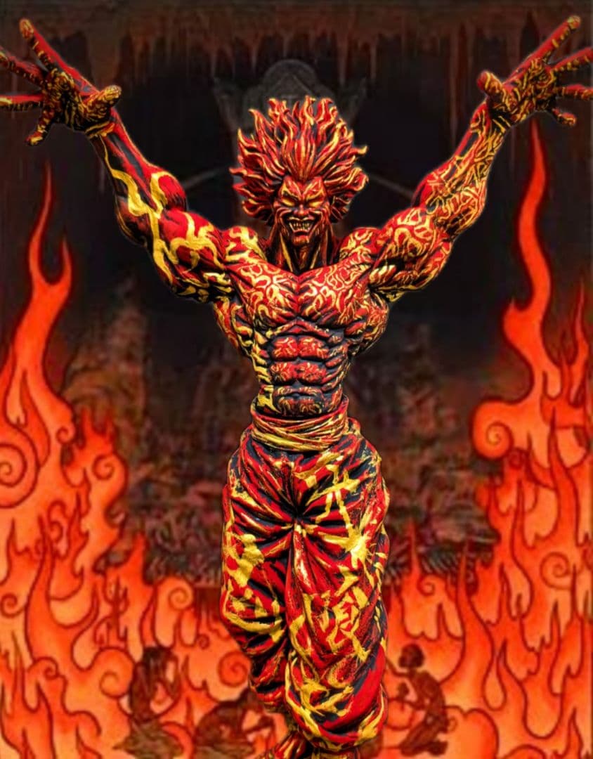 リペイント品　Grandista 範馬勇次郎　作品名【範馬勇次郎 朱（あか）】