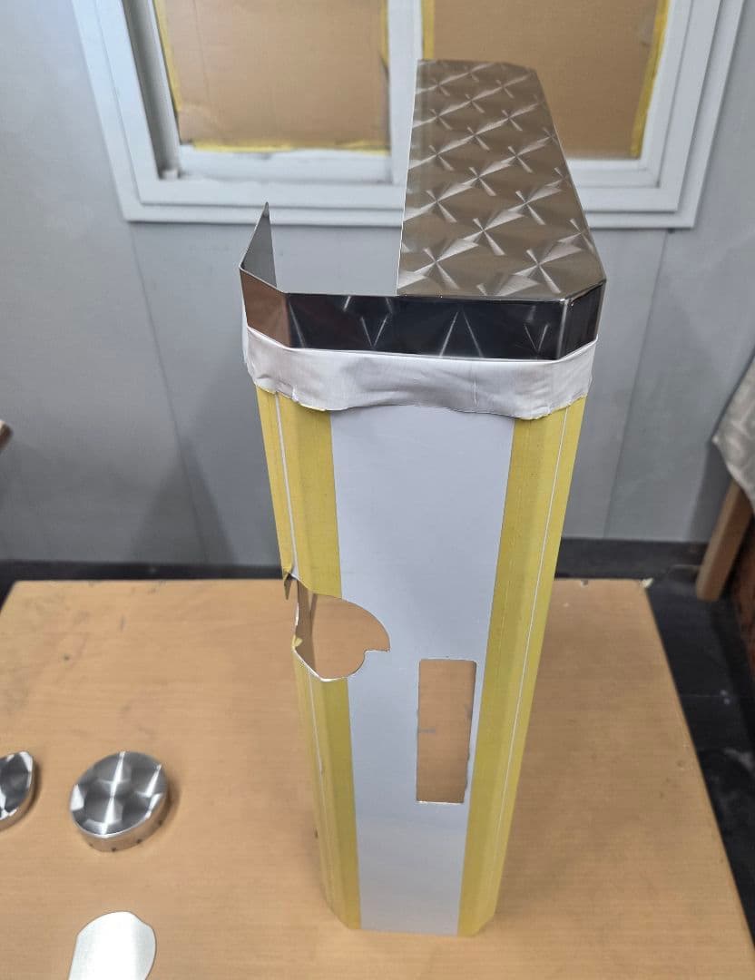 17スーパーグレート等 サブタンク 鱗ステンレスカバー&キャップ類