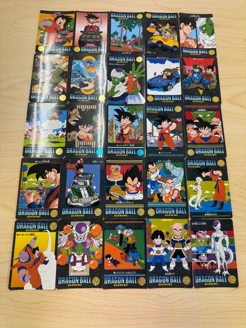 ドラゴンボール ビジュアルアドベンチャー 25枚セット 1991年 BANDAI